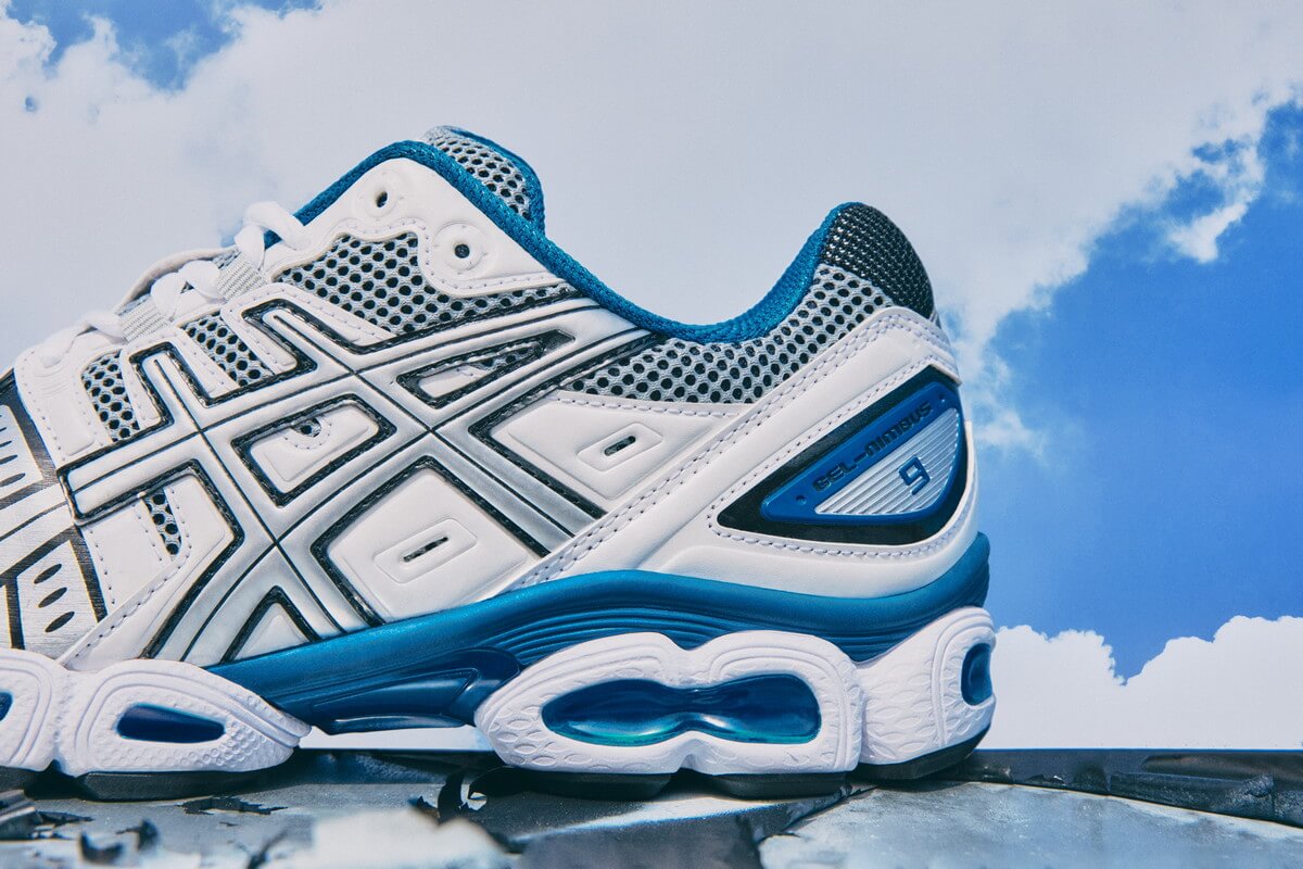 ASICS SportStyle GelNimbus 9 White / Lake Drive